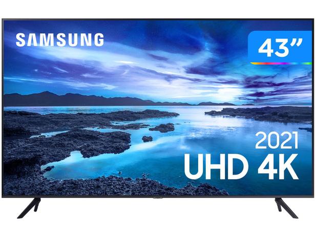 Smart Tv Crystal 4k 43 Samsung Un43au7700gxzd Va Wi Fi Bluetooth Alexa Built In 3 Hdmi Tv 4k Ultra Hd Magazine Luiza