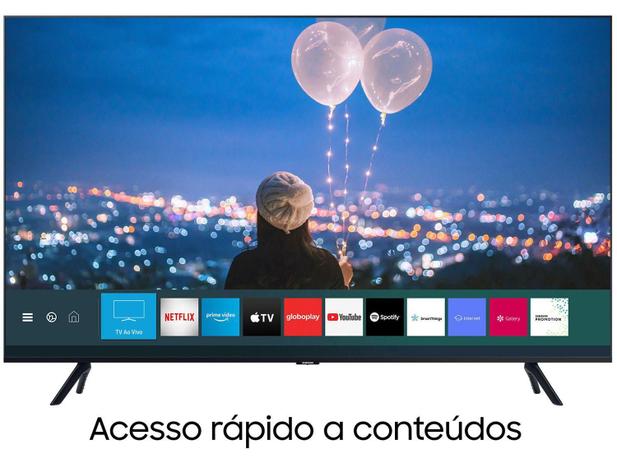 Smart TV Crystal UHD 4K LED 50” Samsung - 50TU8000 Wi-Fi Bluetooth HDR 3 HDMI 2 USB