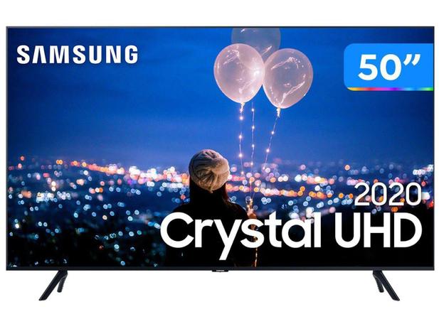 Smart TV Crystal UHD 4K LED 50” Samsung - 50TU8000 Wi-Fi Bluetooth HDR 3 HDMI 2 USB