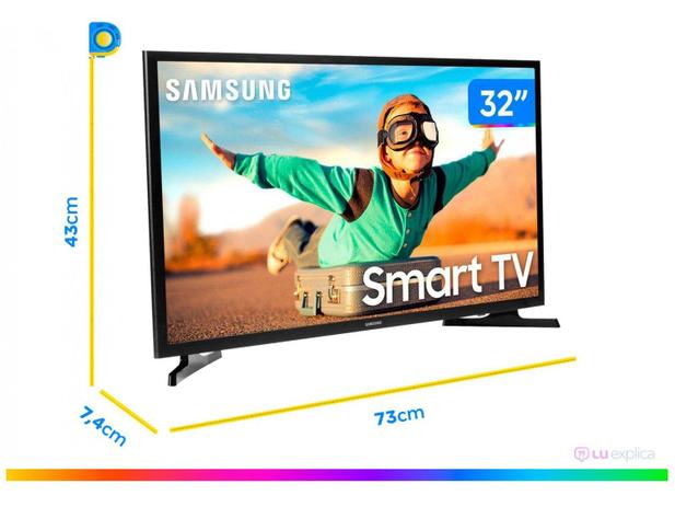 Smart TV HD LED 32” Samsung T4300 - Wi-Fi HDR 2 HDMI 1 USB