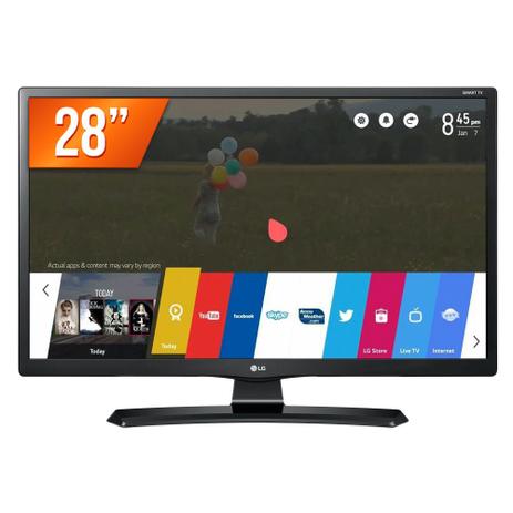 Smart TV LED 28" HD LG 28MT49S-OS HDMI USB Wifi Integrado Conversor Digital