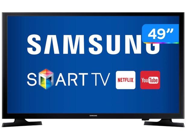 Menor preço em Smart TV LED 49” Samsung J5200 Full HD  - Wi-Fi Conversor Digital 2 HDMI 1 USB