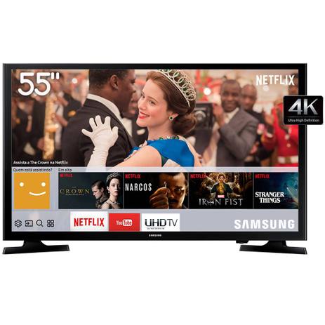 Smart TV LED 55” Samsung 55RU7100 Ultra HD 4K com Conversor Digital 3 HDMI 2 USB Wi-Fi Visual Livre de Cabos Controle Remoto Único e Bluetooth Menor preço em Smart TV LED 55” Samsung 55RU7100 Ultra HD 4K com Conversor Digital 3 HDMI 2 USB Wi-Fi Visual Livre de Cabos Controle Remoto Único e Bluetooth