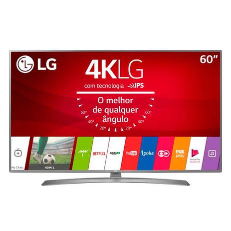 Smart TV LED LG 60 Polegadas Ultra Slim 4K DTV HDMI 2 USB 60UJ6585