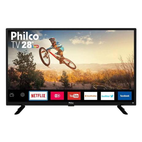 Smart TV LED Philco 28” PTV28G50SN, HDMI, USB, 60Hz Menor preço em Smart TV LED Philco 28” PTV28G50SN, HDMI, USB, 60Hz