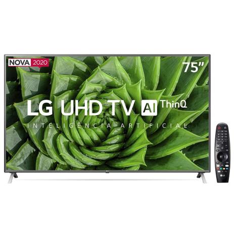 Smart Tv Lg 75 4k Uhd Wifi Bluetooth Hdr 75un8000 Tvs Magazine Luiza