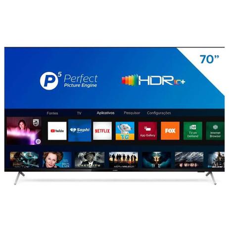 Menor preço em Smart Tv Philips 70 Polegadas Ultra HD 4K 70PUG7625/78