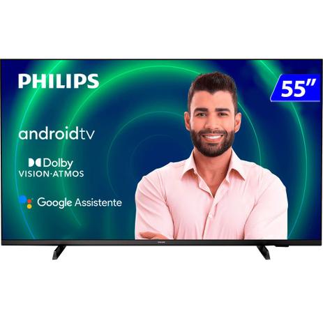 Smart TV Philips LED 55 4K Ultra HD Wi-Fi Android Bluetooth 55PUG7406/78 – Aoc Linha Marrom