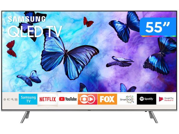 Smart TV QLED 55” Samsung 4K/Ultra HD Q6FN - Tizen Modo Ambiente Linha 2018 Menor preço em Smart TV QLED 55” Samsung 4K/Ultra HD Q6FN - Tizen Modo Ambiente Linha 2018