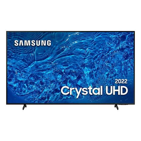 Smart TV Samsung 50 Polegadas Crystal UHD 4K, 3 HDMI, 2 USB, Wi-Fi, Bluetooth, Alexa, Google Assistante, Tela Infinita – UN50BU8000GXZD
