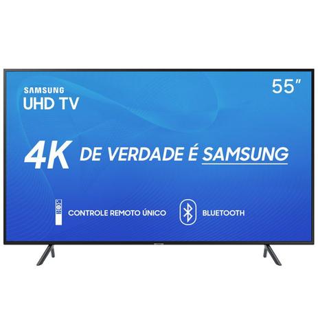 Smart TV Samsung 55" UHD 4K 2019 UN55RU7100GXZD Visual Livre de Cabos HDR Design Premium Tizen Wi-Fi