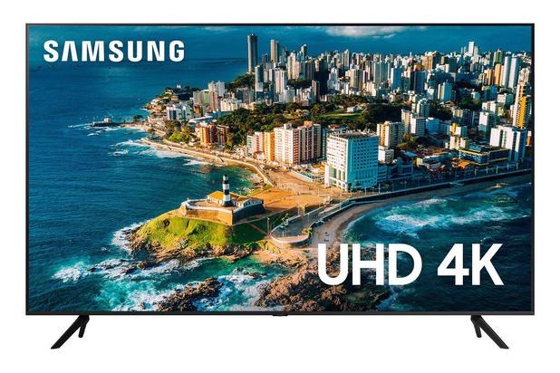 Smart TV Samsung 55"" UHD 4K 55CU7700 2023, Processador Crystal 4K, Gaming Hub, Visual Livre de Cabos, Alexa built in, Controle Único - Magazine Cbeneficio