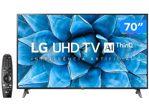 Smart TV UHD 4K LED 70 LG 70UN7310PSC Wi-Fi – Bluetooth HDR Inteligência Artificial 3 HDMI 2 USB