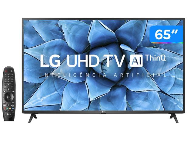 Smart TV UHD 4K LED IPS 65” LG 65UN7310PSC Wi-Fi - Bluetooth HDR Inteligência Artificial 3 HDMI 2 USB