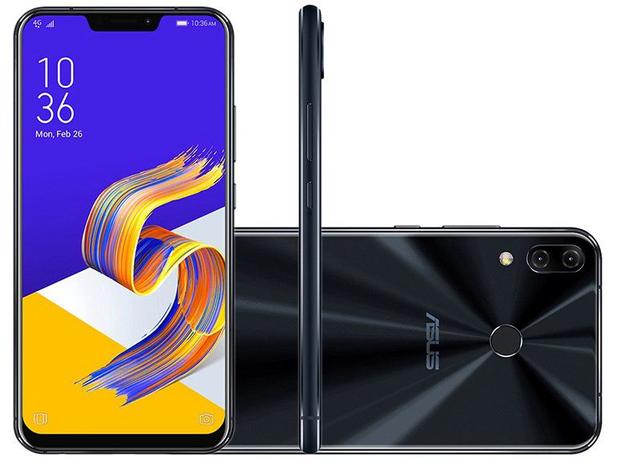 Smartphone Asus Zenfone 5Z 64GB Preto 4G Octa Core - 4GB RAM Tela 6,2” Câm. Dupla + Câm. Selfie 8MP