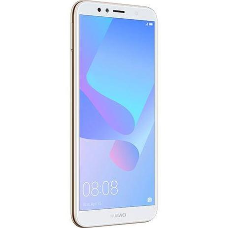 Smartphone Huawei Y6 16GB Dual Sim Global Tela 5.7” 13MP/5MP Os 8.0 Dourado Menor preço em Smartphone Huawei Y6 16GB Dual Sim Global Tela 5.7” 13MP/5MP Os 8.0 Dourado