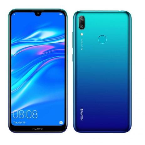 Smartphone Huawei Y7 2019 3GB Ram Tela 6.26 32GB Camera Dupla 13+2MP - Azul Menor preço em Smartphone Huawei Y7 2019 3GB Ram Tela 6.26 32GB Camera Dupla 13+2MP - Azul