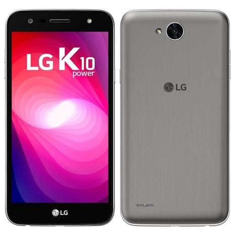 Smartphone LG K10 Power, Dual Chip, Titânio, Tela 5.5", 4G+WiFi, Android 7.0, 13MP, 32GB,TV Digital