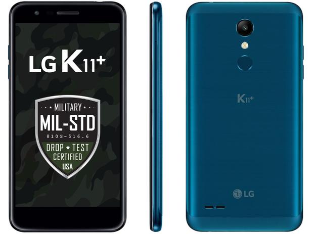 Smartphone LG K11+ 32GB Azul 4G Octa Core - 3GB RAM Tela 5,3” Câm. 13MP + Selfie 5MP Dual Chip Menor preço em Smartphone LG K11+ 32GB Azul 4G Octa Core - 3GB RAM Tela 5,3” Câm. 13MP + Selfie 5MP Dual Chip