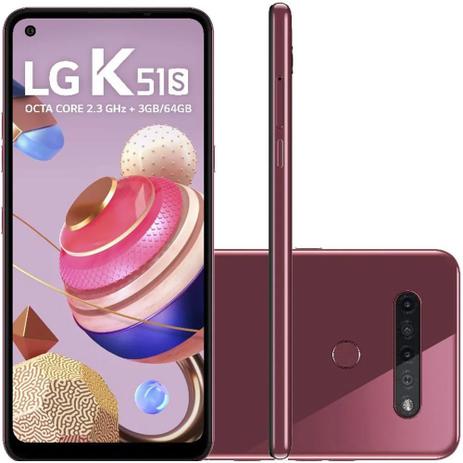 Smartphone LG K51S 64GB 4G Octa-Core - 3GB RAM 6,55” Câm. Quádrupla + Selfie 13MP Menor preço em Smartphone LG K51S 64GB 4G Octa-Core - 3GB RAM 6,55” Câm. Quádrupla + Selfie 13MP