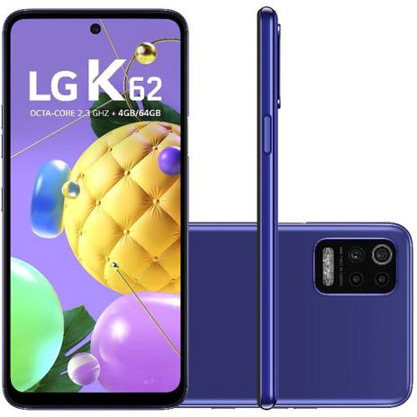 Smartphone LG K62 Android 10.0 Tela 6.6” 64GB Câmera Quádrupla 48MP + 5MP +  2MP + 2MP Selfie de 13MP - Celular LG - Magazine Luiza