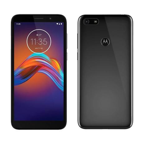 Smartphone Motorola E6 Play, Cinza Metálico, Tela 5.5", 4G+WI-Fi, Android 9, Câm Traseira 13MP e Frontal 5MP, 32GB