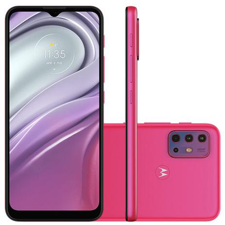 Smartphone Motorola G20 64GB, 4GB RAM, Octa-Core, Câmera Quadrupla, 5000mAh, Pink - PANG0041BR Menor preço em Smartphone Motorola G20 64GB, 4GB RAM, Octa-Core, Câmera Quadrupla, 5000mAh, Pink - PANG0041BR