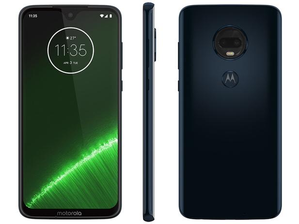 Smartphone Motorola G7 Plus 64GB Índigo 4G - 4GB RAM Tela 6,24” Câm. Dupla + Câm. Selfie 12MP