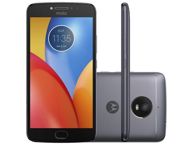 Smartphone Motorola Moto E4 Plus 16GB Titanium - Dual Chip 4G Câm. 13MP + Selfie 5MP Tela 5.5