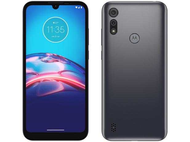 Smartphone Motorola Moto E6i 32GB Cinza Titanium 4G 2GB RAM Tela 6,1” Câm. Dupla + Selfie 5MP