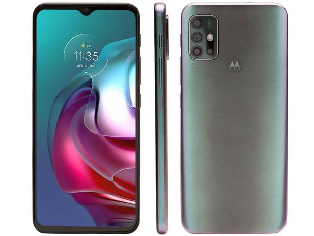 Smartphone Motorola Moto G30 128GB Dark Prism 4G - 4GB RAM Tela 6,5” Câm.  Quádrupla + Selfie 13MP - Moto G30 - Magazine Luiza