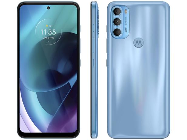 Smartphone Motorola Moto G71 128GB Azul 5G - Octa-Core 6GB RAM 6,4” Câm. Tripla + Selfie 16MP