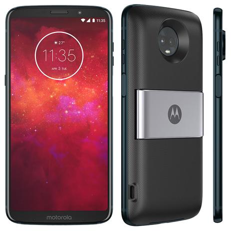 Menor preço em Smartphone Motorola Moto Z3 Play Power Pack  TV Edition XT1929/DTVI  6, 64GB, Câmera 12MP + 5MP D