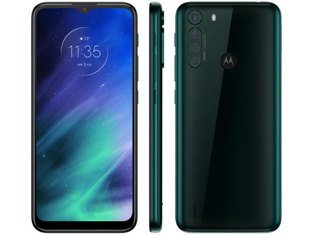 Smartphone Motorola One Fusion 64GB Verde - Esmeralda 4G 4GB RAM Tela 6,5” Câm. Quádrupla