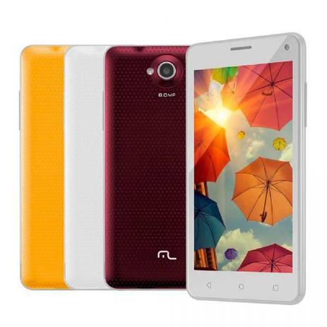 Menor preço em Smartphone Multilaser MS50 Colors, Branco, P9002, Tela de 5”, 8GB, 8MP