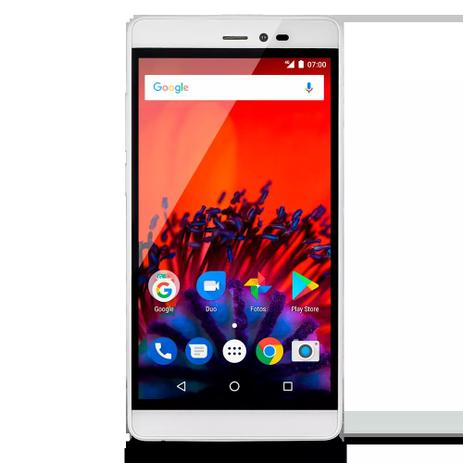 Smartphone Multilaser MS60F Plus 2GB RAM 4G Quad Core Android 7.0 8Mp 16Gb 5,5” Branco/Dourado NB716 Menor preço em Smartphone Multilaser MS60F Plus 2GB RAM 4G Quad Core Android 7.0 8Mp 16Gb 5,5” Branco/Dourado NB716