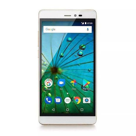 Smartphone Multilaser MS60F Plus 2GB RAM 4G Quad Core Android 7 8Mp 16Gb 5,5” Dourado/Branco Menor preço em Smartphone Multilaser MS60F Plus 2GB RAM 4G Quad Core Android 7 8Mp 16Gb 5,5” Dourado/Branco