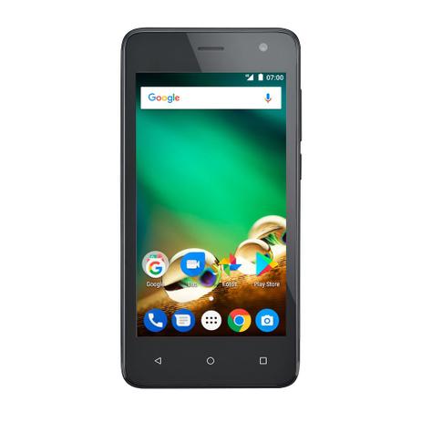 Smartphone Multilaser NB720 8Gb 4.5Pol Câmera 8Mp4G Android 7.0 Preto Menor preço em Smartphone Multilaser NB720 8Gb 4.5Pol Câmera 8Mp4G Android 7.0 Preto