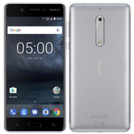 Smartphone Nokia 5 Ta-1044 Ds Dual Sim 16GB Tela 5.0” 13MP/8MP Os 7.1.1 Prata Menor preço em Smartphone Nokia 5 Ta-1044 Ds Dual Sim 16GB Tela 5.0” 13MP/8MP Os 7.1.1 Prata