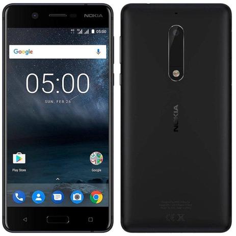 Smartphone Nokia 5 Ta-1044 Ds Dual Sim 16GB Tela 5.0” 13MP/8MP Os 7.1.1 Preto Menor preço em Smartphone Nokia 5 Ta-1044 Ds Dual Sim 16GB Tela 5.0” 13MP/8MP Os 7.1.1 Preto