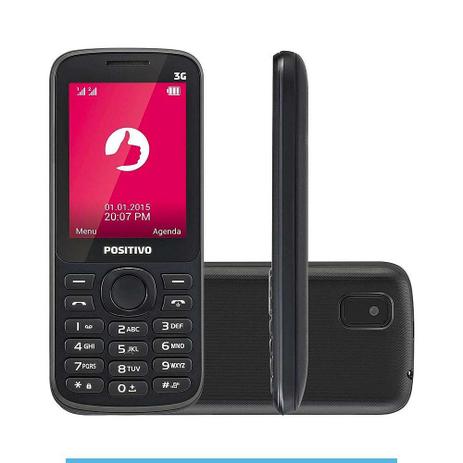 Smartphone P30 Positivo Dual Câmera VGA, Tela 3 Preto Menor preço em Smartphone P30 Positivo Dual Câmera VGA, Tela 3 Preto