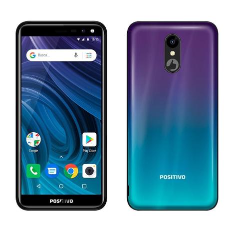 Smartphone Positivo Twist 2, Dual Chip, Azul, Tela 5.34”, 3G+WiFi, Android 8.1, 5MP, 16GB Menor preço em Smartphone Positivo Twist 2, Dual Chip, Azul, Tela 5.34”, 3G+WiFi, Android 8.1, 5MP, 16GB