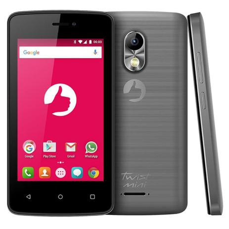 Smartphone Positivo Twist Mini S430 - Android 6.0 3G Wifi 4” 8GB Camera 8MP - Cinza Menor preço em Smartphone Positivo Twist Mini S430 - Android 6.0 3G Wifi 4” 8GB Camera 8MP - Cinza