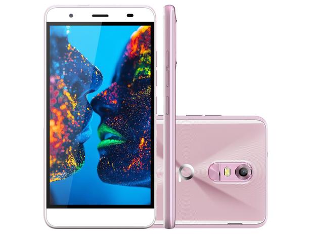 Smartphone Quantum Müv Pro 16GB Cherry Blossom - Dual Chip 4G Câm. 16MP + Selfie 8MP Tela 5,5” HD