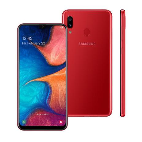 Smartphone Samsung A205 Galaxy A20 Vermelho 32 GB