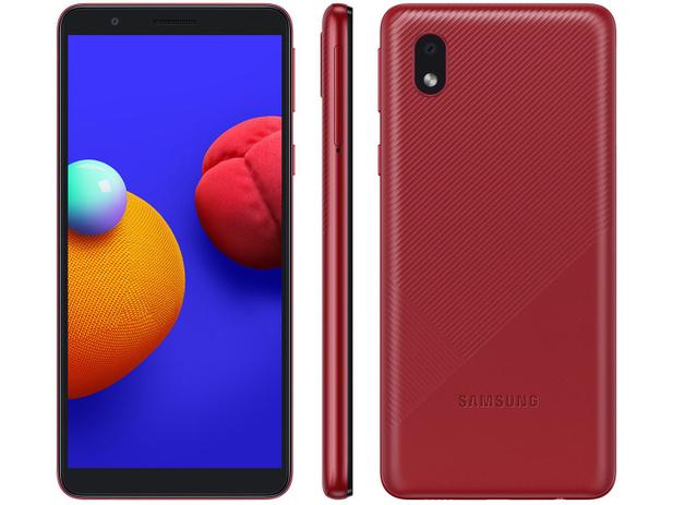 Smartphone Samsung Galaxy A01 Core 32GB Vermelho - 4G Quad-Core 2GB RAM  5,3” Câm. 8MP + Selfie 5MP - Samsung Galaxy - Magazine Luiza