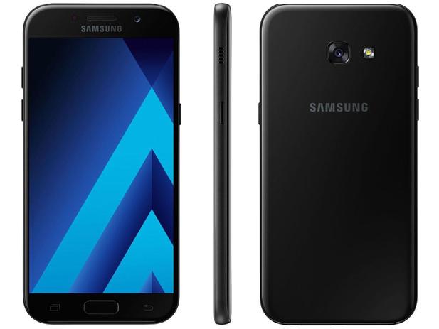 Smartphone Samsung Galaxy A5 2017 32GB Preto - Dual Chip 4G Câm. 16MP + Selfie 16MP Tela 5.2”