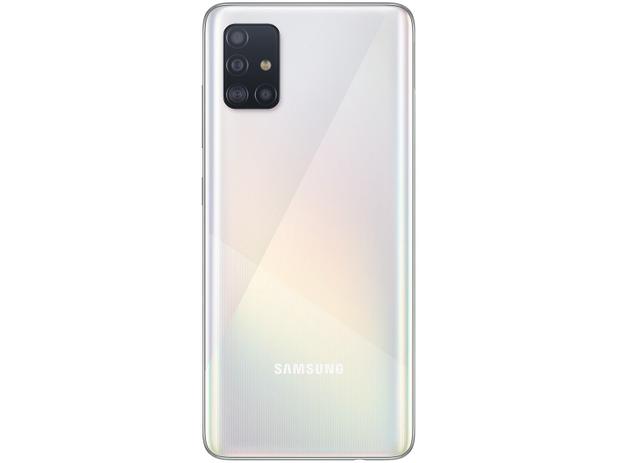 Smartphone Samsung Galaxy A51 128GB Branco 4G - 4GB RAM 6,5” Câm. Quádrupla + Câm. Selfie 32MP