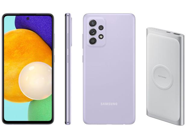 Smartphone Samsung Galaxy A52 128GB Violeta 4G - 6GB RAM + Carregador Portátil 10000mAh Menor preço em Smartphone Samsung Galaxy A52 128GB Violeta 4G - 6GB RAM + Carregador Portátil 10000mAh