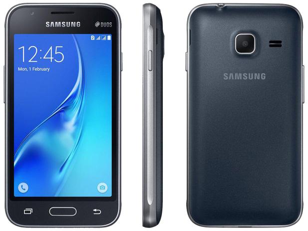 Smartphone Samsung Galaxy J1 Mini 8GB Preto 3G - Quad Core 1GB 4” Câm. 5MP Dual Chip